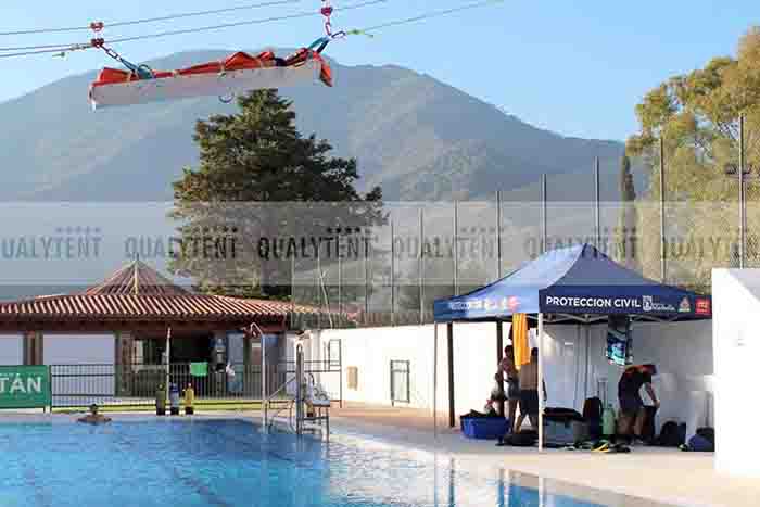 Carpa plegable personalizada para la Protección Civil de Mar