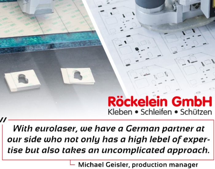 Röckelein case study: Laser cutting of VHB adhesive tapes